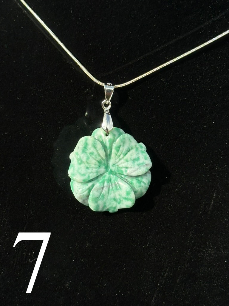 Jade Flower Necklaces