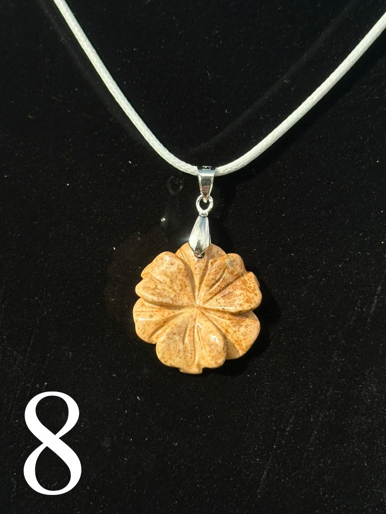 Jade Flower Necklaces