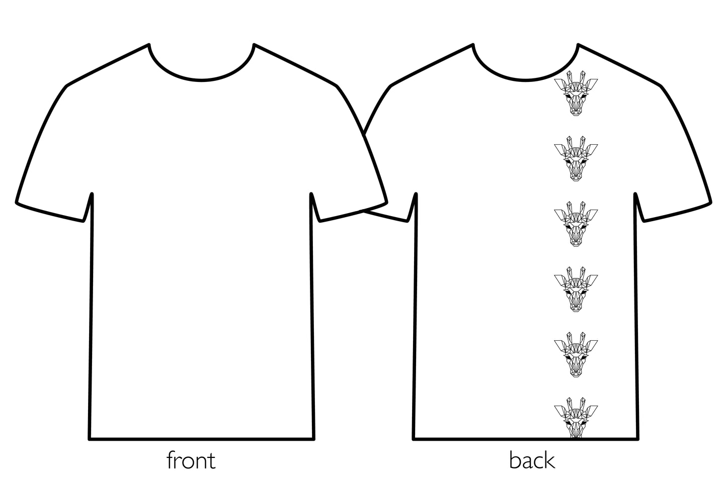 Giraffe Geometric Shirt