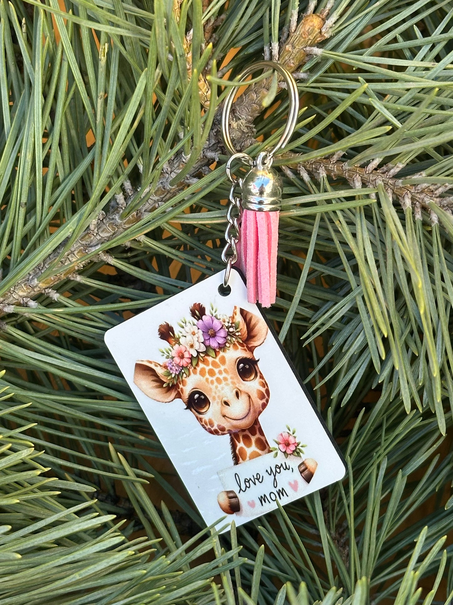 Love you, Mom Keychain