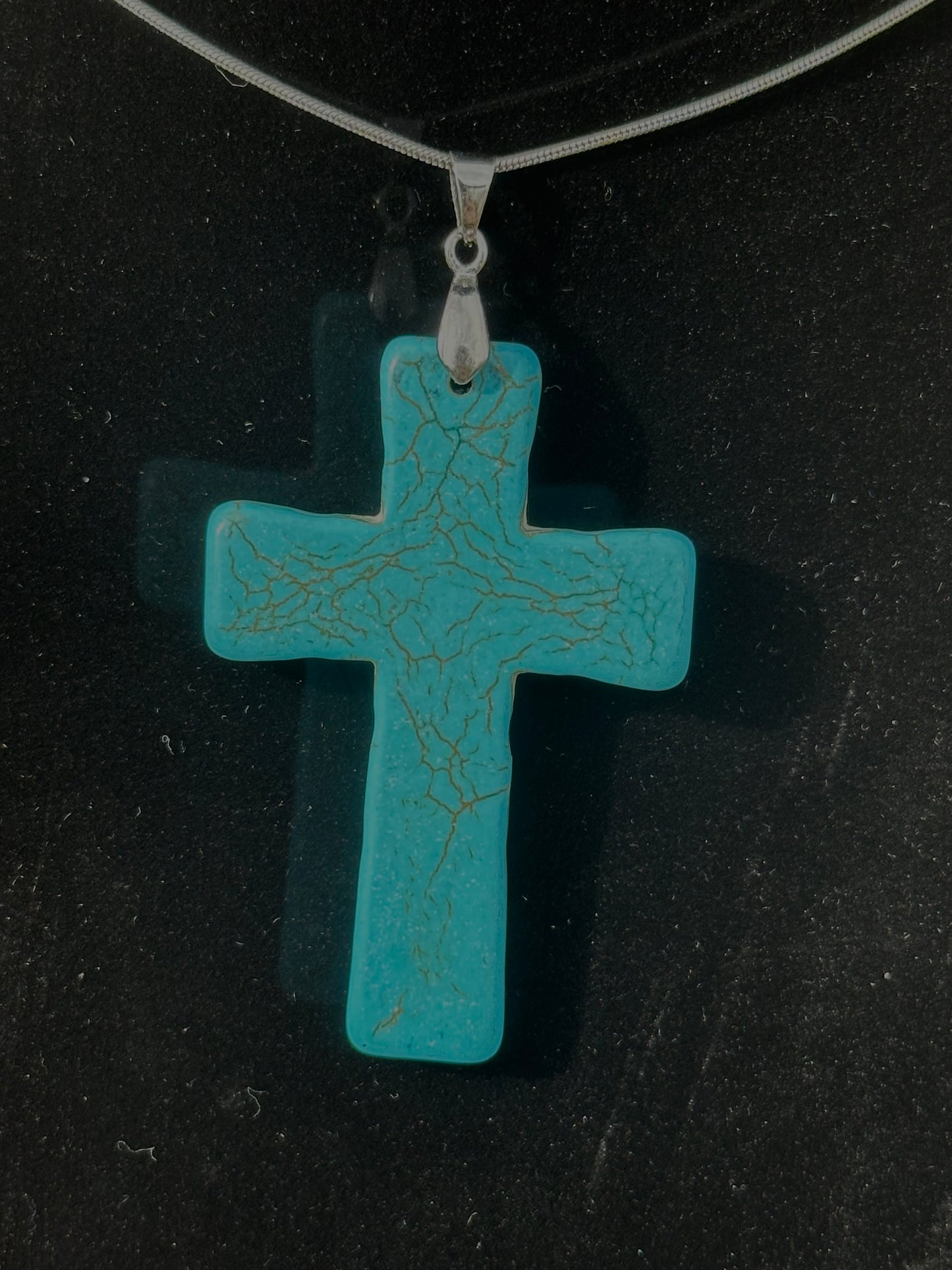 Malachite Cross Pendant
