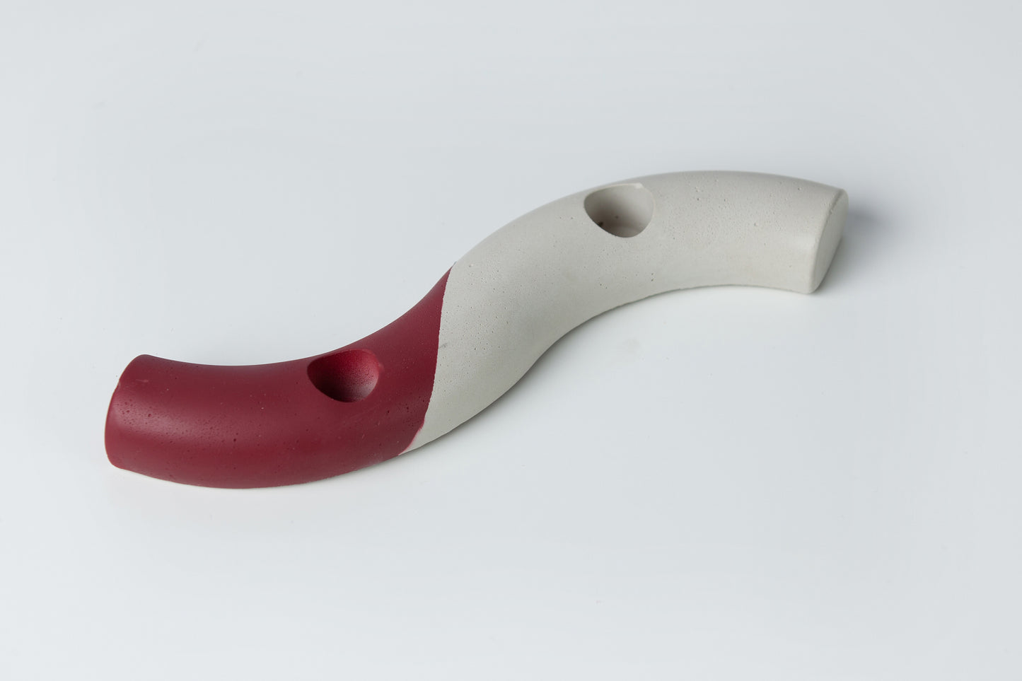 Handcrafted Concrete S-shaped Tapered Candle Holders