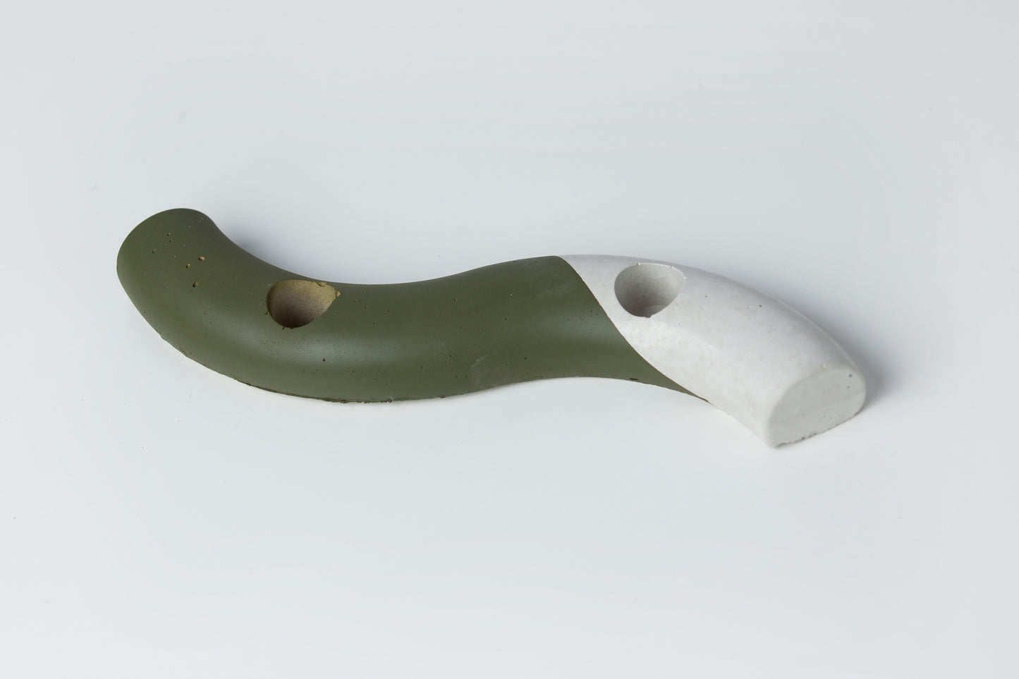 Handcrafted Concrete S-shaped Tapered Candle Holders