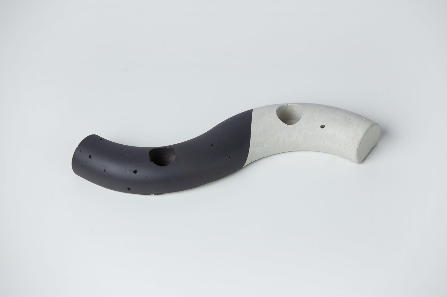 Handcrafted Concrete S-shaped Tapered Candle Holders