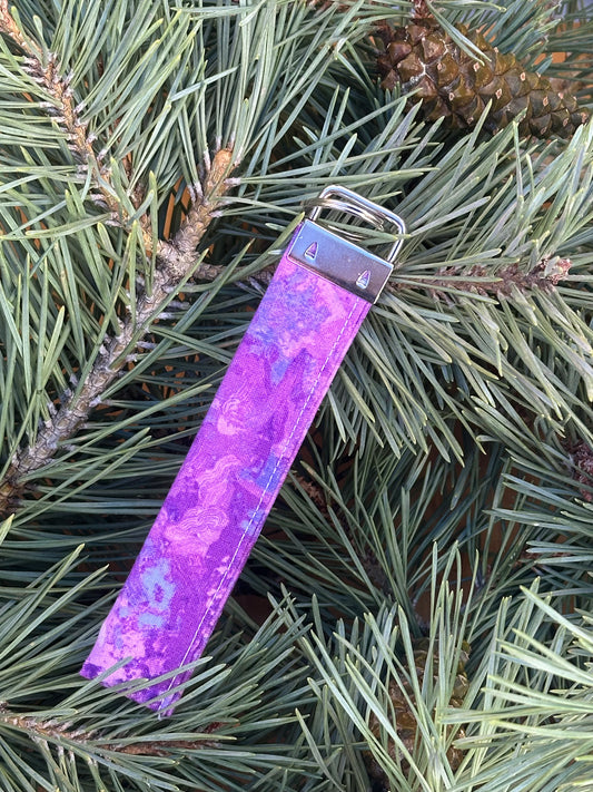 Purple Water Color Keychain