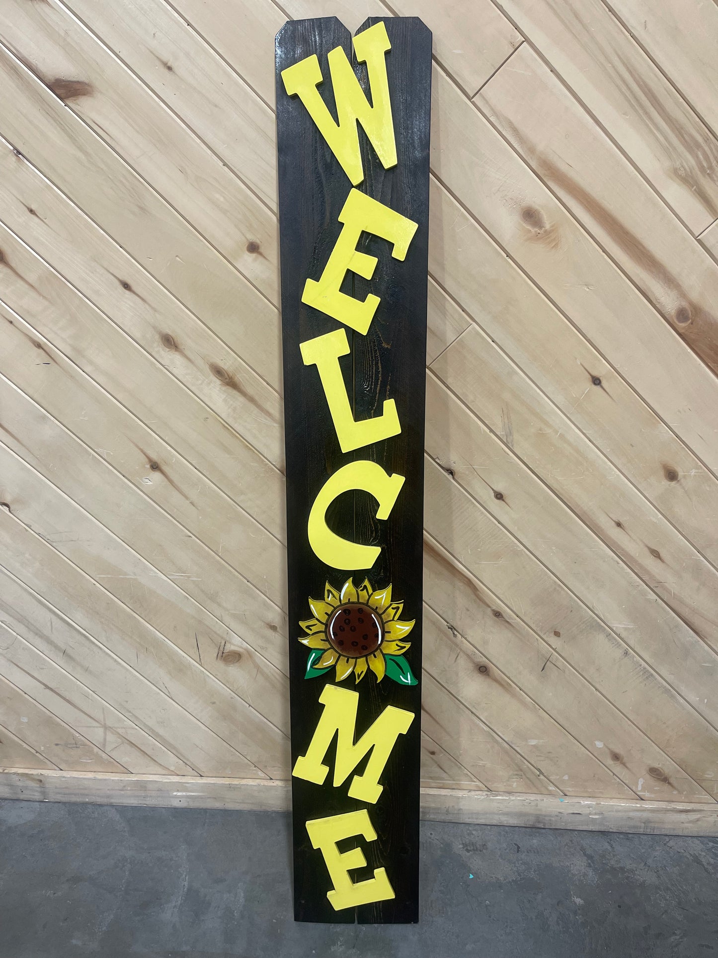 Sunflower Welcome Sign