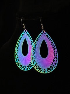 Electroplated Teardrop Earrings