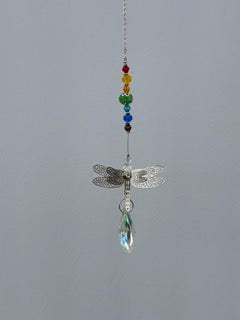 Rainbow Dragonfly Rainbow Hanging Crystal