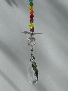 Butterfly Rainbow Hanging Crystal