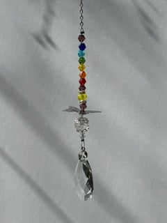 Butterfly Rainbow Hanging Crystal