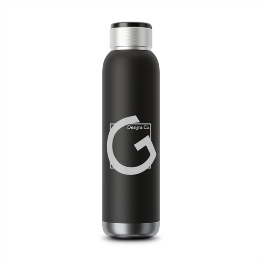 Company Logo Soundwave Copper Vacuum Audio Bottle 22oz